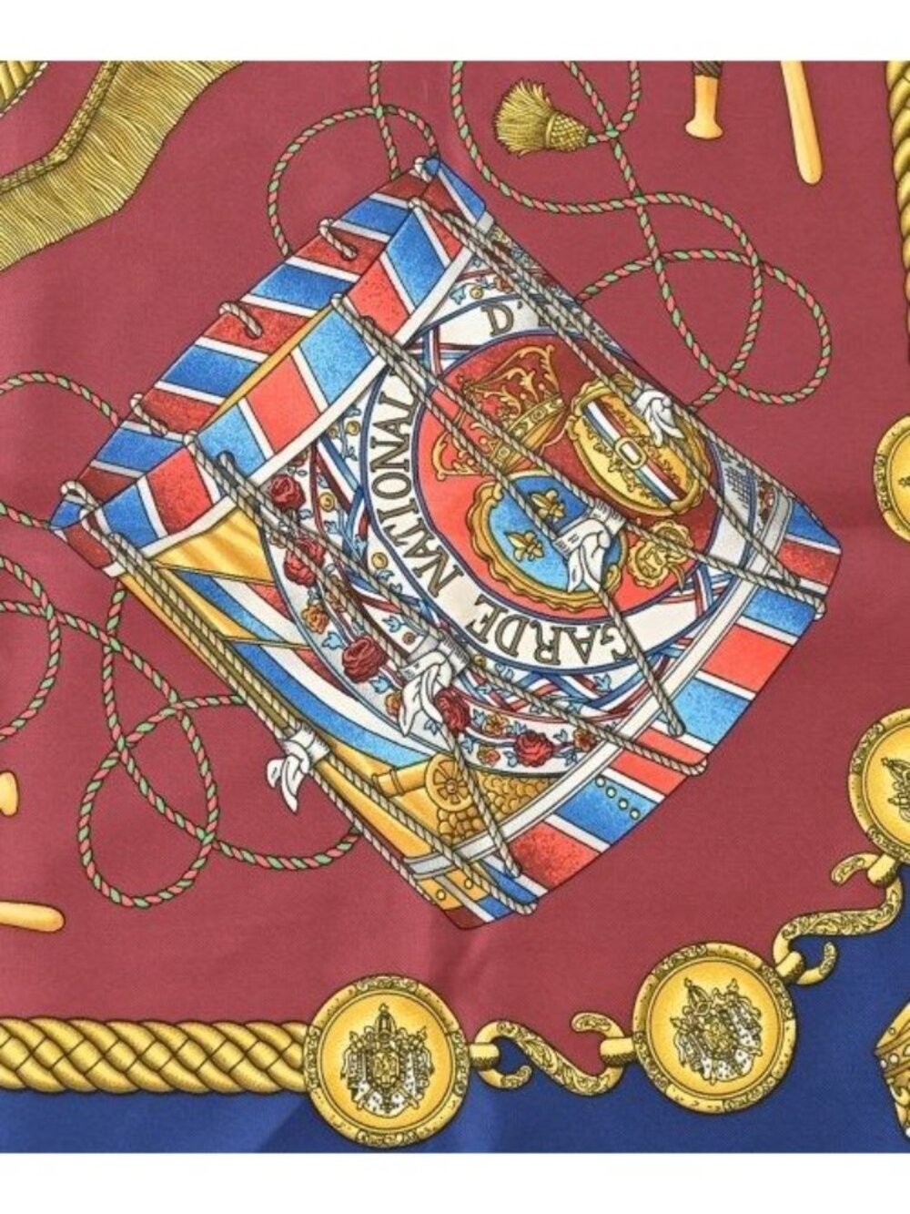 Hermes Bandana Scarf Blue - Picture 5 of 7